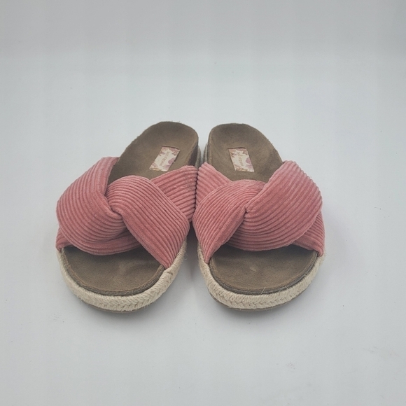 Band of Gypsies Dusty Pink Move Over Comfort Arch Slip On Slide Sandals Size 6 - Picture 10 of 12